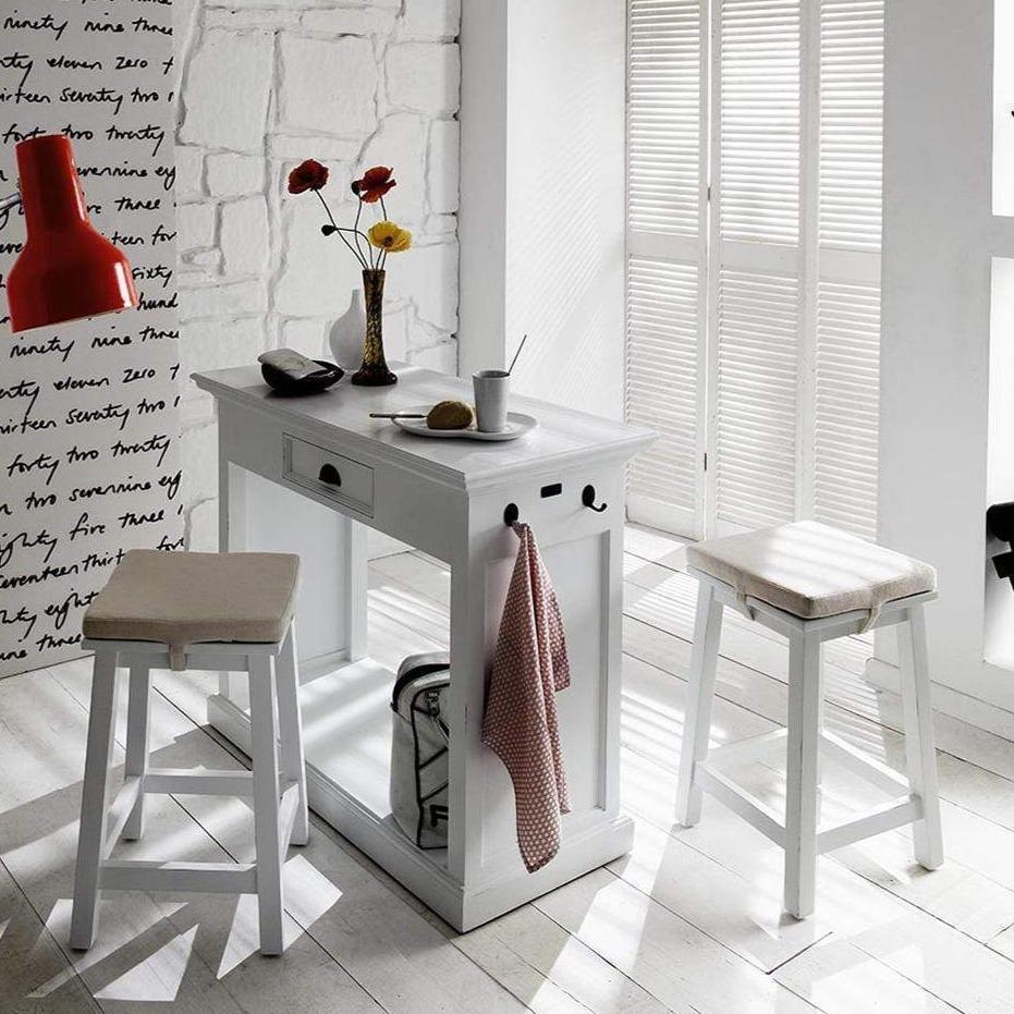 Halifax Breakfast Bar - White-Dining Table-Novasolo-I Wanna Go Home
