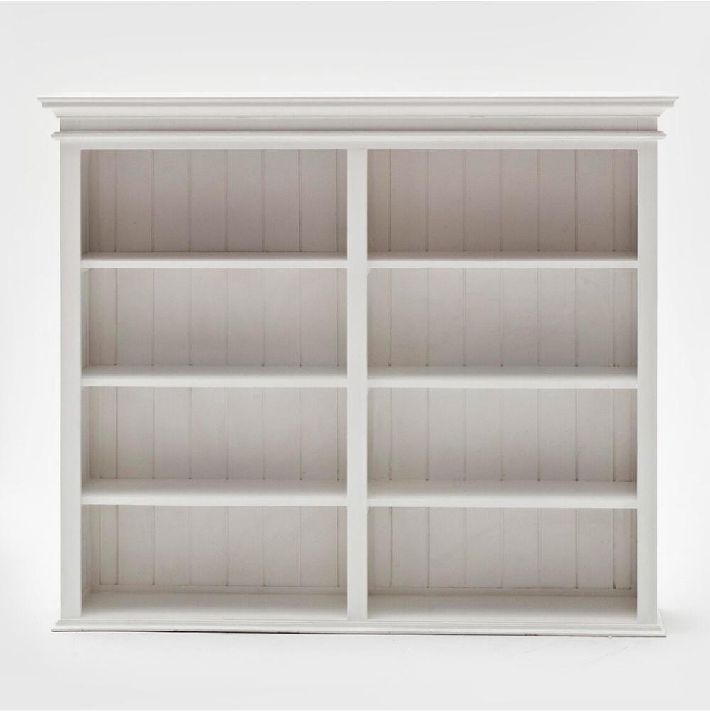 Halifax Buffet & Open Shelf Hutch - White-Hutch Cabinet-Novasolo-I Wanna Go Home