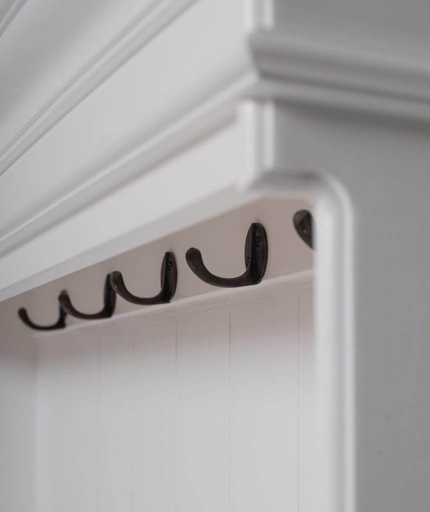 Halifax Entryway Coat Rack & Bench Unit_8