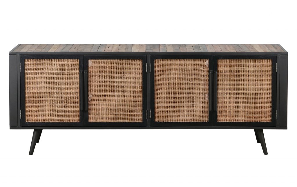 Nordic Rattan TV Dresser 4 Doors_1