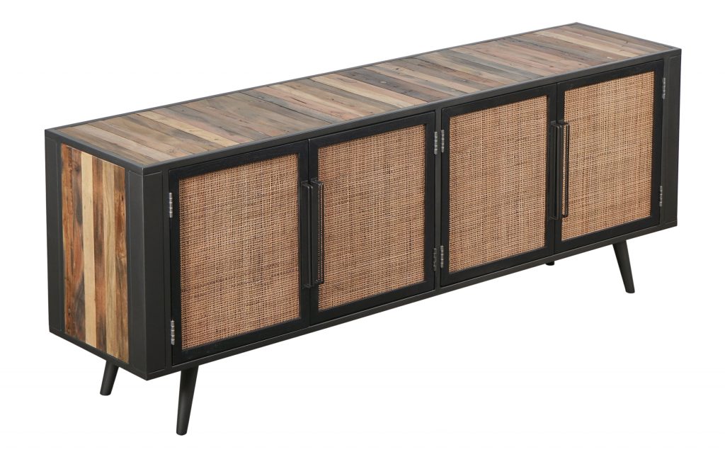 Nordic Rattan TV Dresser 4 Doors_2