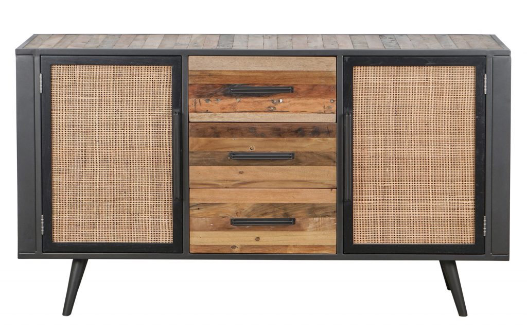 Nordic Rattan Buffet 2 Doors 3 Drawers_1