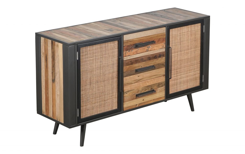 Nordic Rattan Buffet 2 Doors 3 Drawers_2