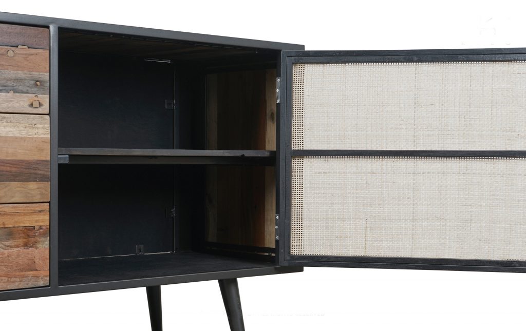 Nordic Rattan Buffet 2 Doors 3 Drawers_7