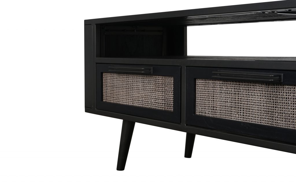 Nordic Mindi Rattan TV Dresser 3 Drawers_7