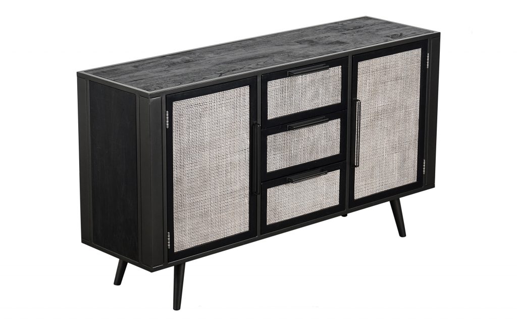 Nordic Mindi Rattan Buffet 2 Doors 3 Drawers_2