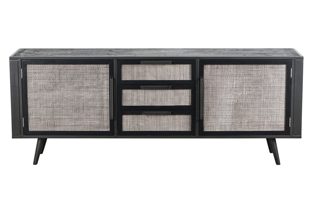 Nordic Mindi Rattan Buffet 2 Doors 3 Drawers_1