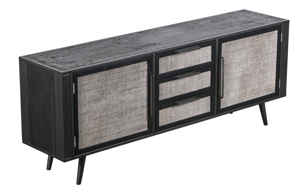 Nordic Mindi Rattan Buffet 2 Doors 3 Drawers_2