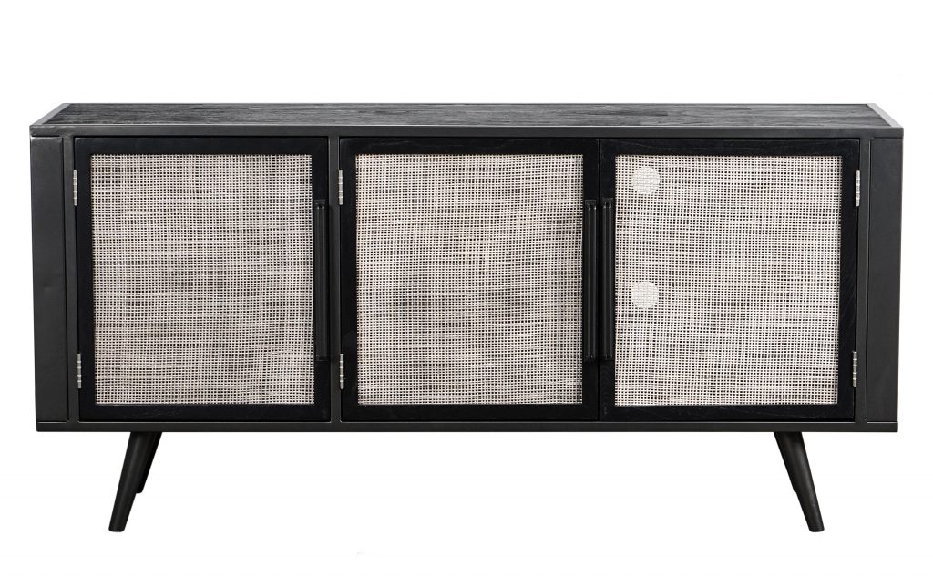 Nordic Mindi Rattan TV Dresser 3 Doors_1