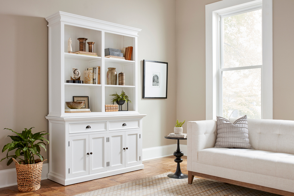 Buffet Hutch Unit with 6 Shelves