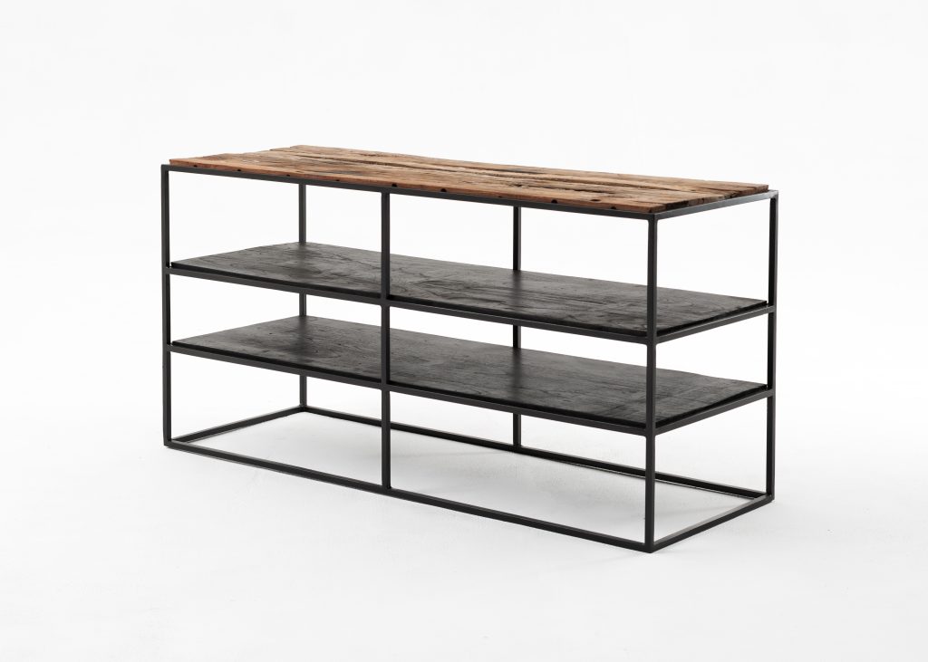 Rustika TV Stand Open Shelving 112cm_2