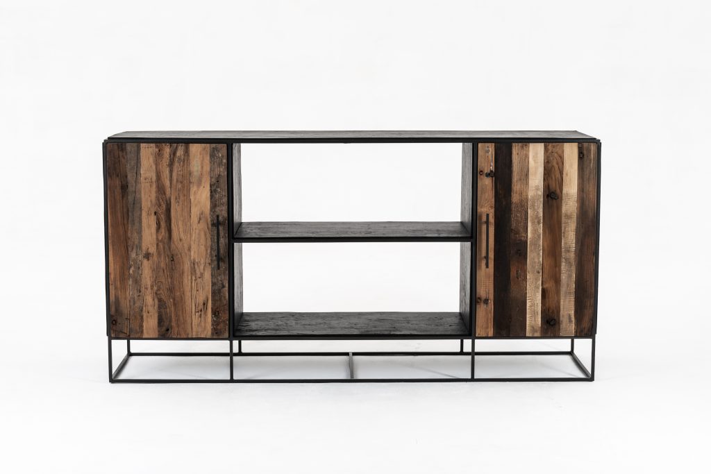 Rustika Sideboard 2 Doors Open Shelving_1