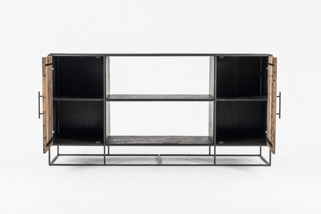 Rustika Sideboard 2 Doors Open Shelving_2