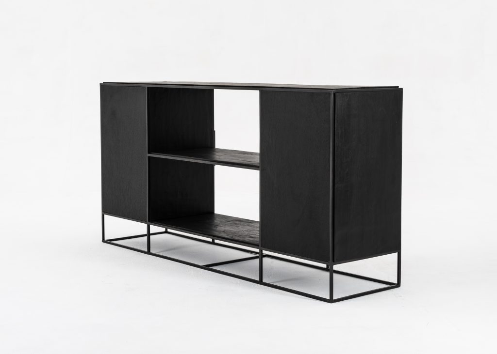 Rustika Sideboard 2 Doors Open Shelving_8