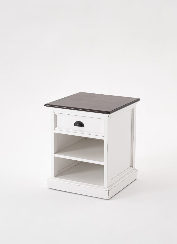 Halifax Accent Bedside Table with Shelves_2