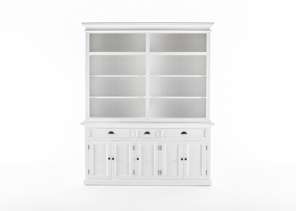 Halifax Hutch Bookcase 5 Doors 3 Drawers_1